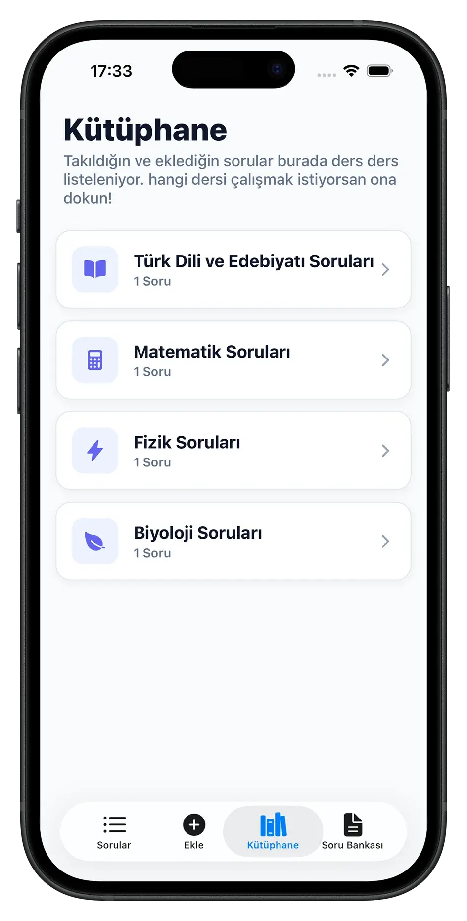 Karga Kes Yapıştır Uygulaması - Kütüphane Görünümü